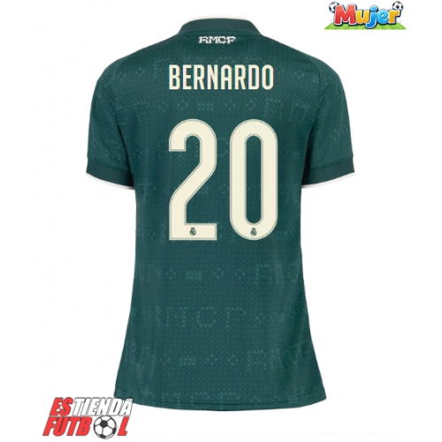 Real Madrid Bernardo Silva #20 Segunda Equipación Mujer 2026-27 Manga Corta